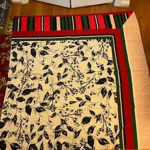 Zara oversized square patterned satin scarf